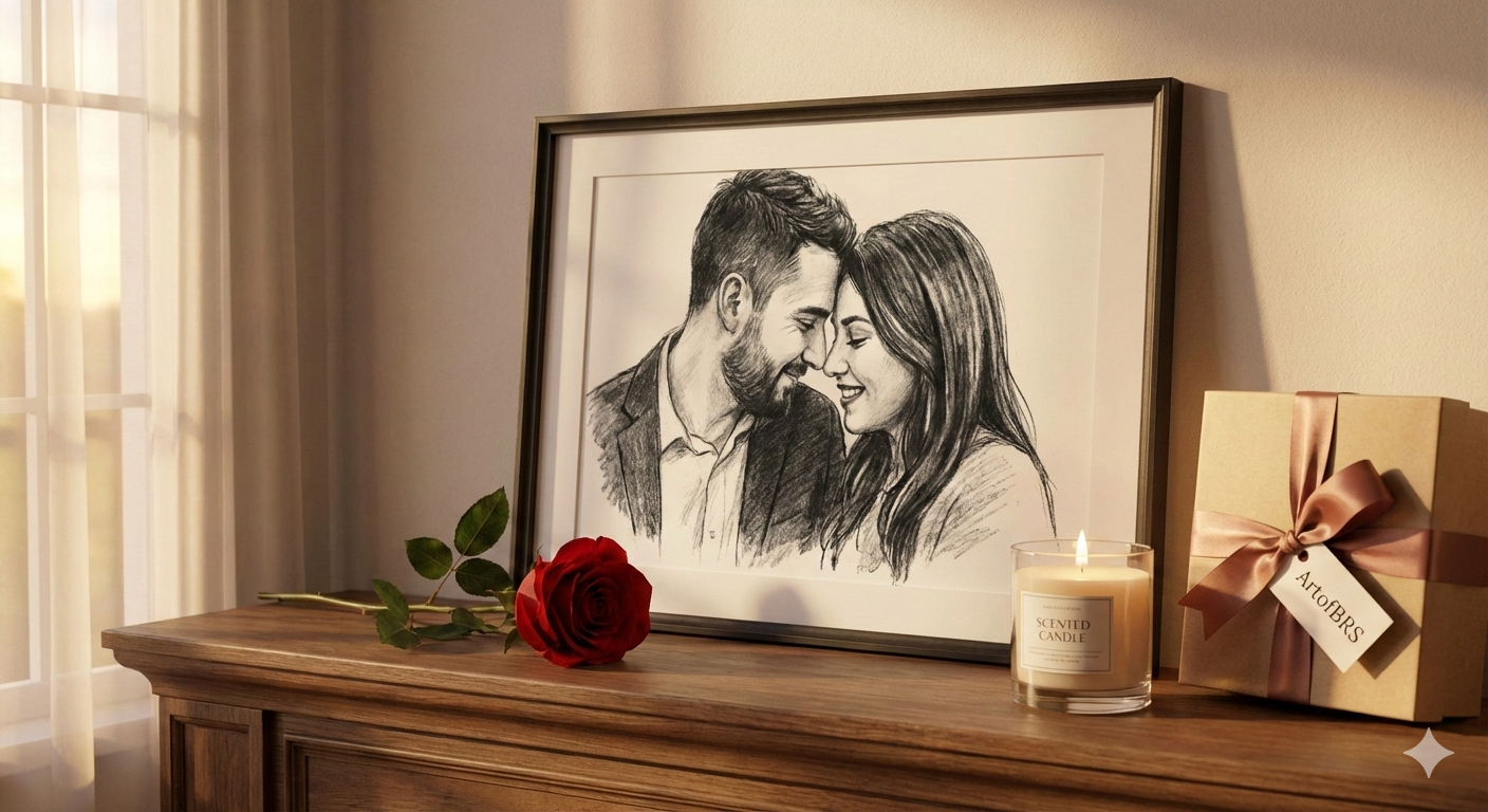 Beyond Flowers and Chocolates: Why a Custom Portrait Sketch is the Ultimate Valentine’s Day Surprise
