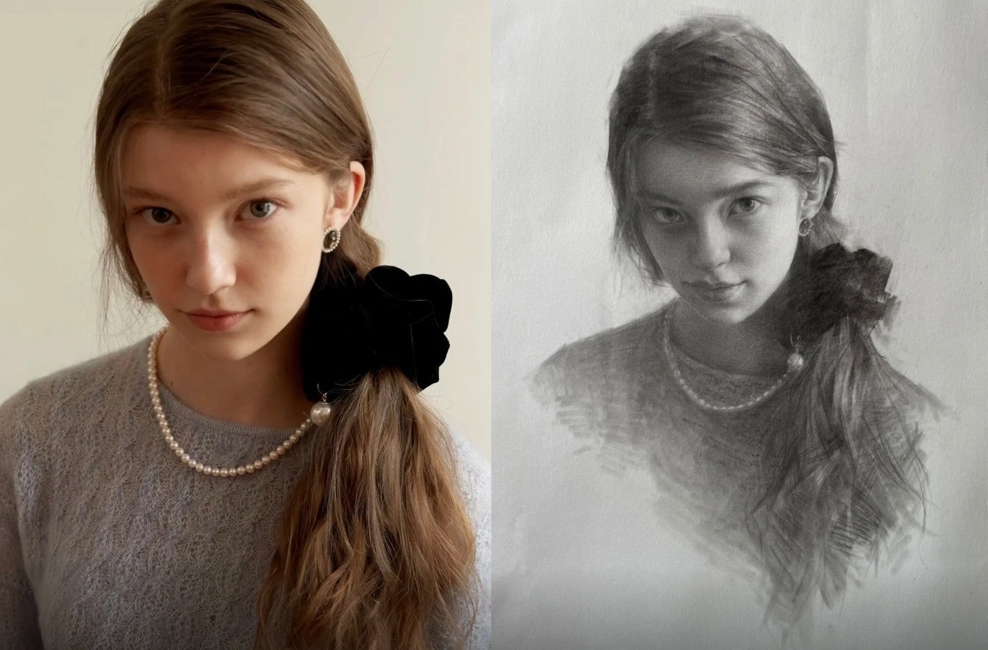 Custom graphite pencil portrait from photo - gallery image 5