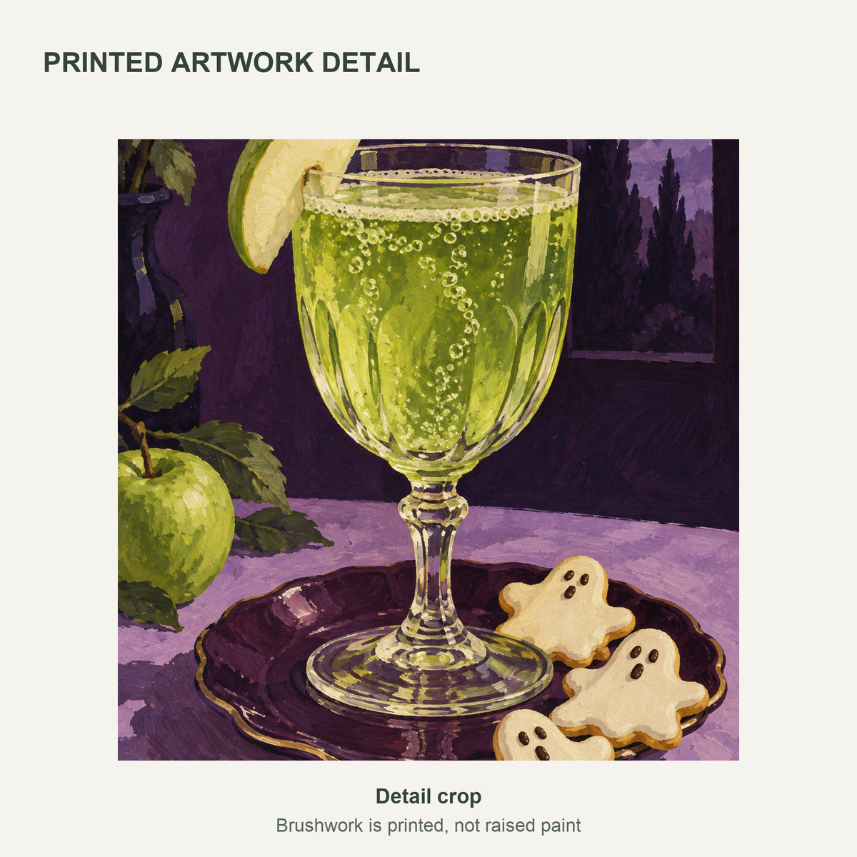 Midnight Apple Fizz — cropped printed artwork detail — image 06