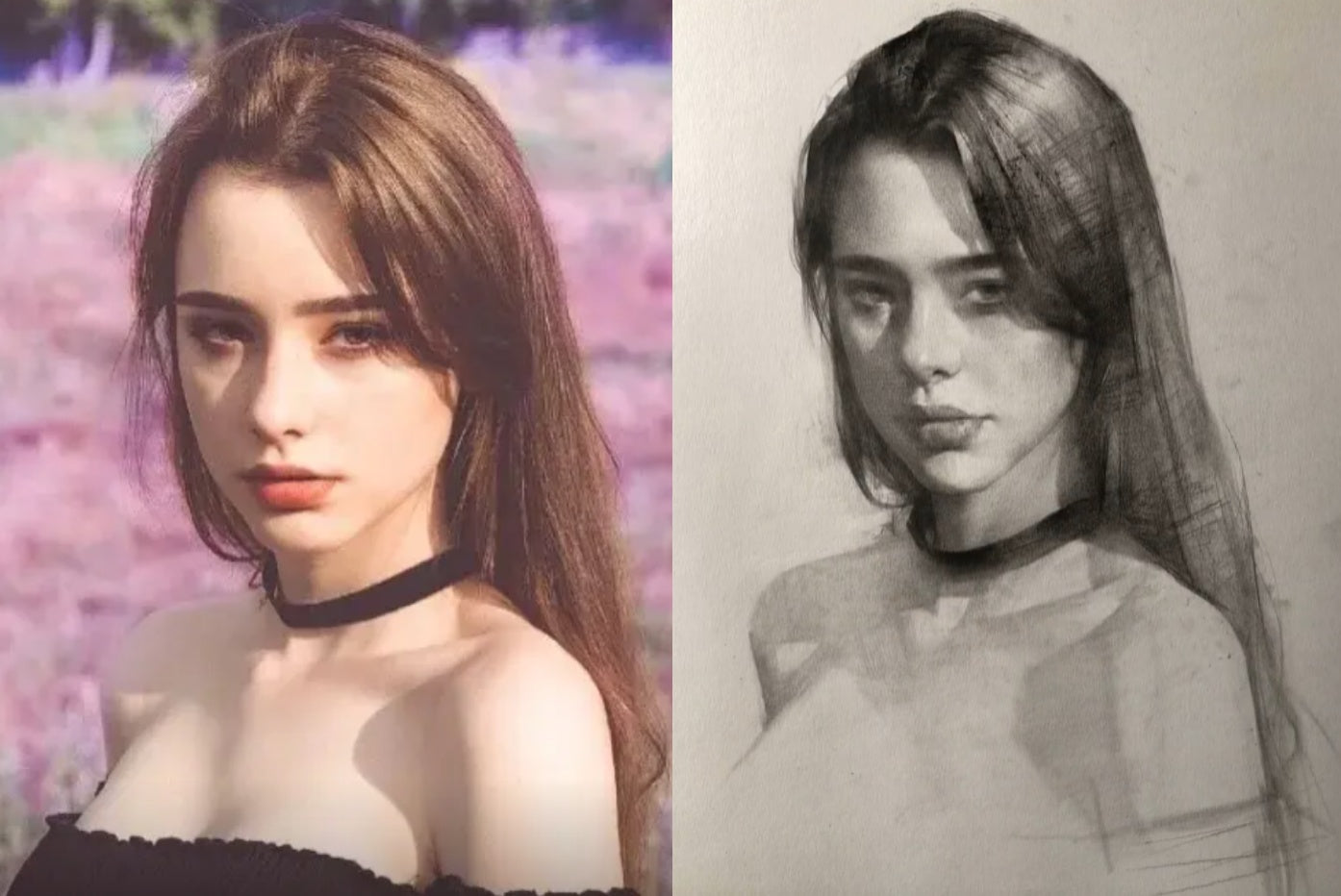 Custom expressive pencil sketch portrait from photo - gallery image 6