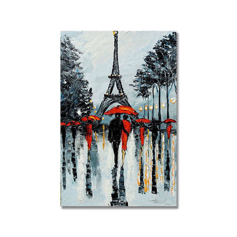 Rainy Paris Painting