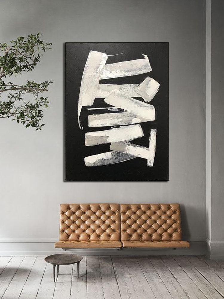 White Stripes Painting