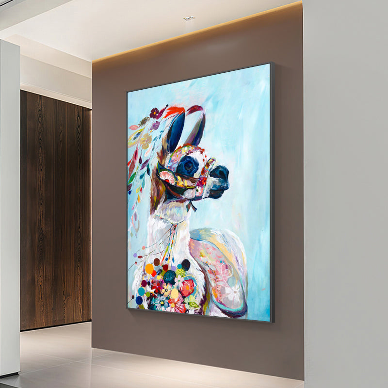 The Colored Lama Painting