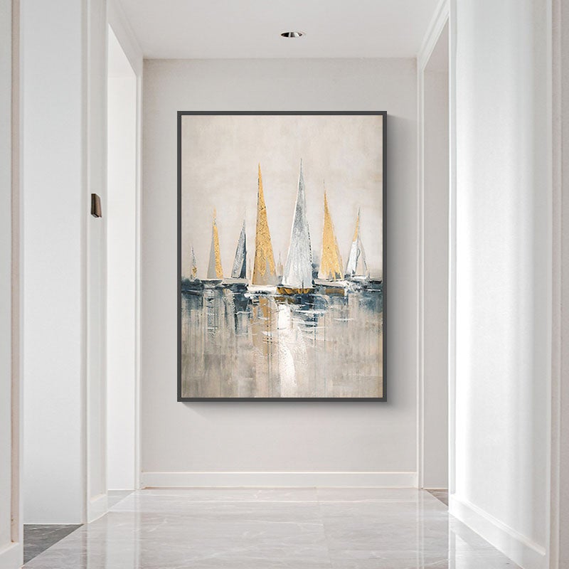 Sailing with Friends Painting