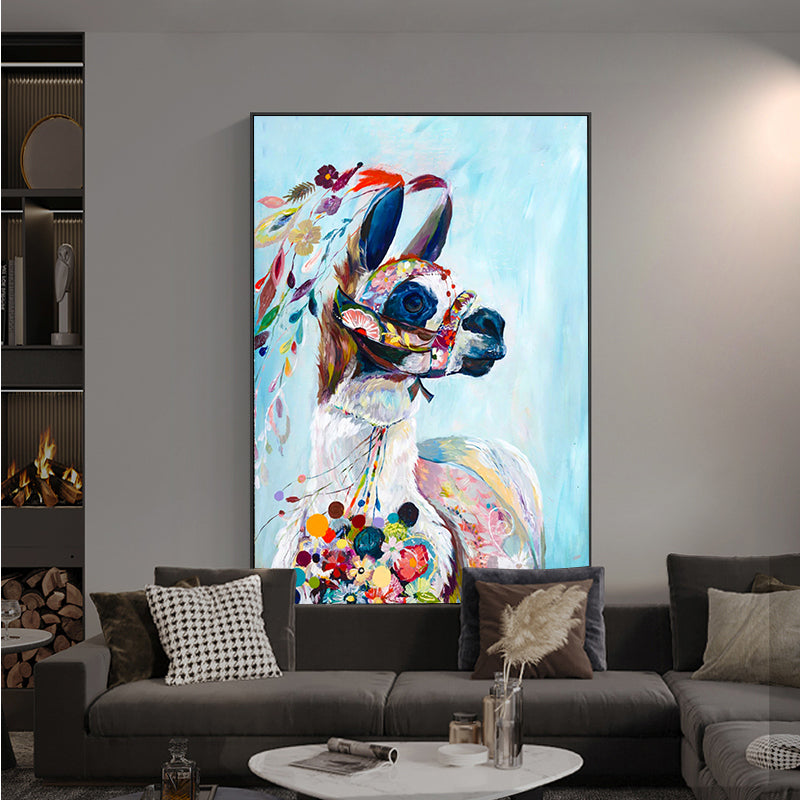 The Colored Lama Painting