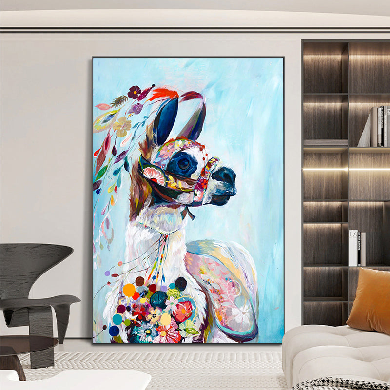 The Colored Lama Painting