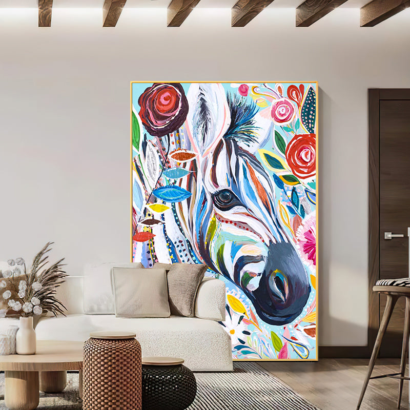 The Colored Zebra Painting