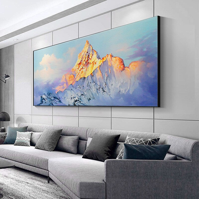 Golden Mountaintop Painting