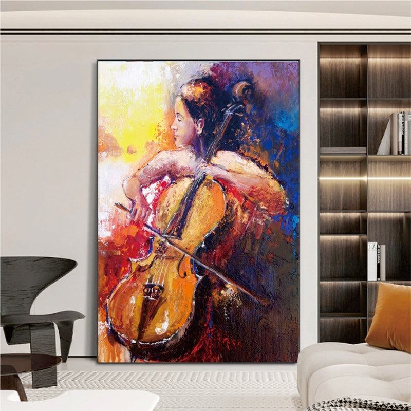 The Cellist Painting