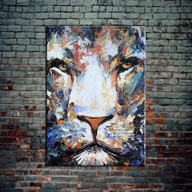 The Majestic Lion Painting