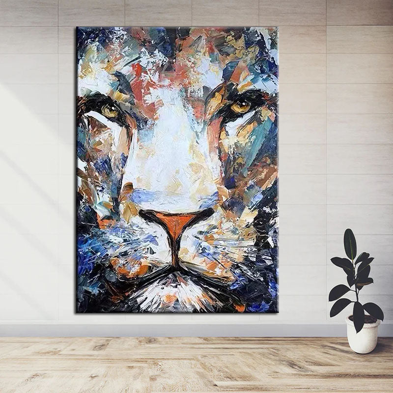 The Majestic Lion Painting