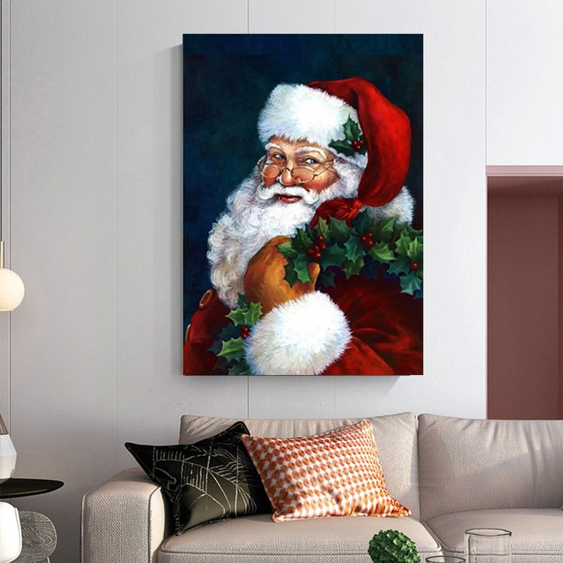 The Smiling Santa Painting