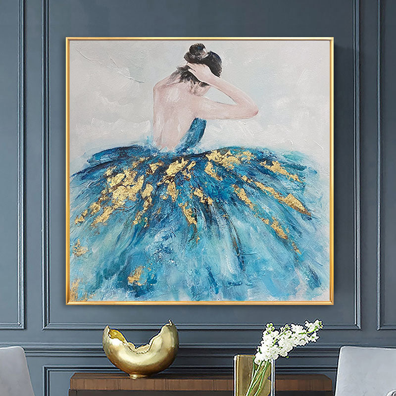 Ballerina in Blue Painting