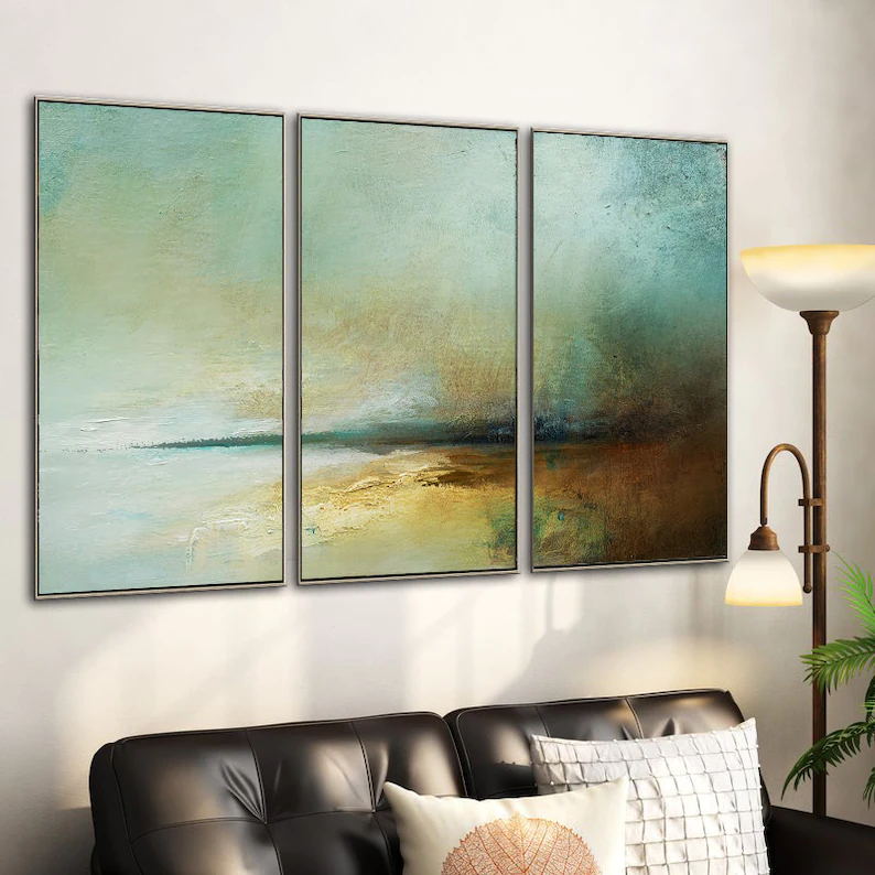 Beach at night Painting