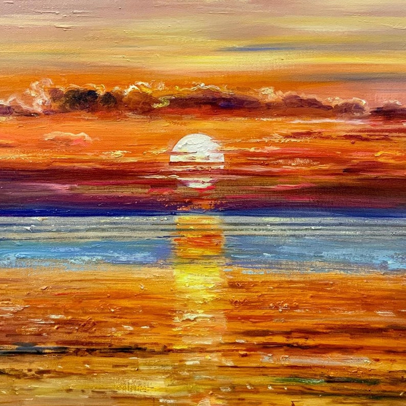 The Setting Sun Painting