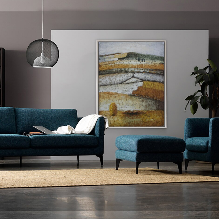 Distant Wheat Fields Painting