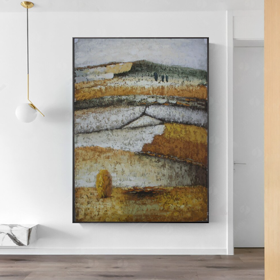 Distant Wheat Fields Painting