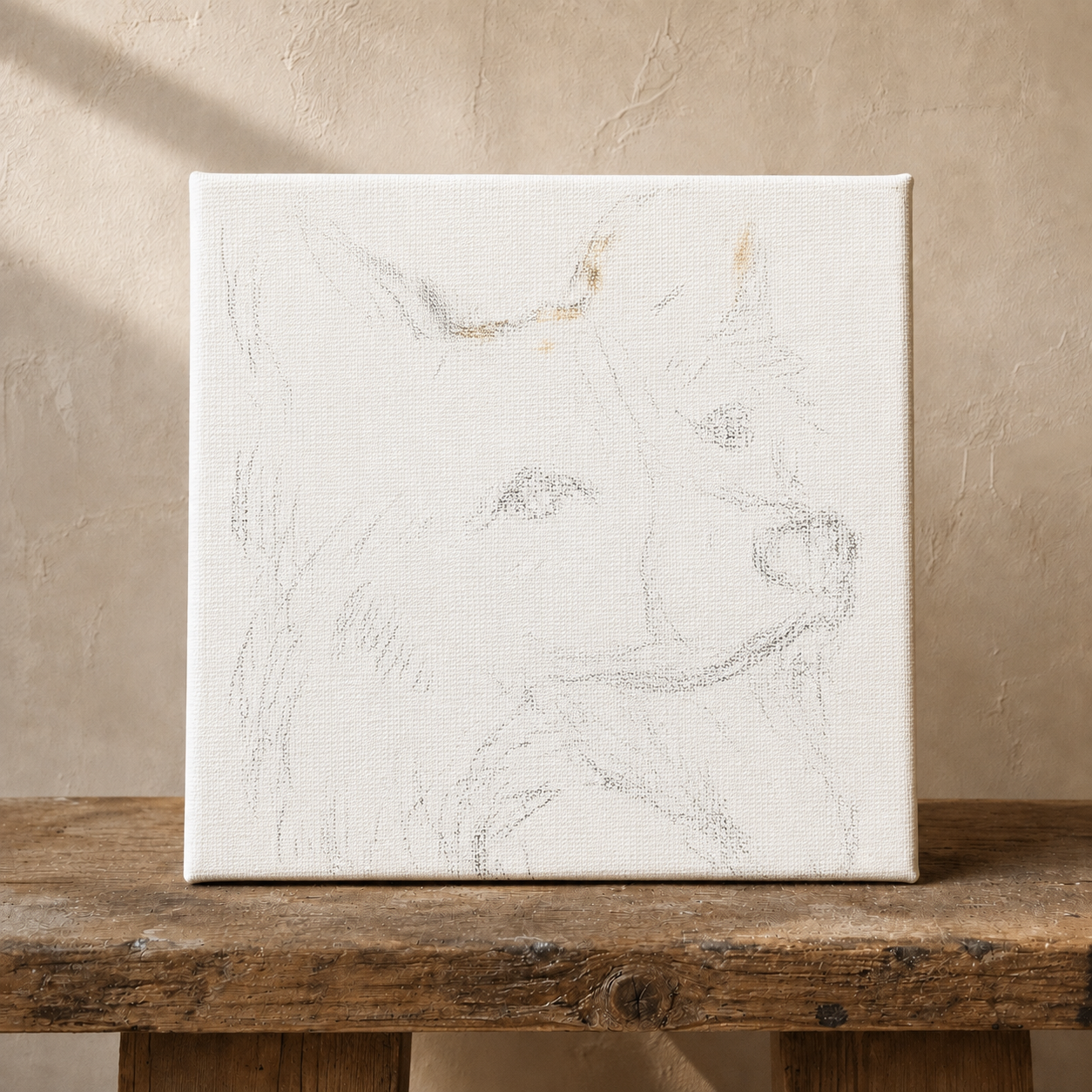 Custom mini pet oil portrait from photo — gallery image 3