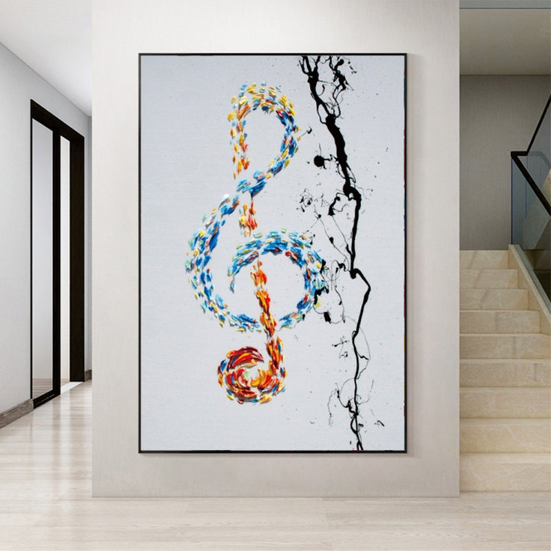 Treble Clef in Colors Painting
