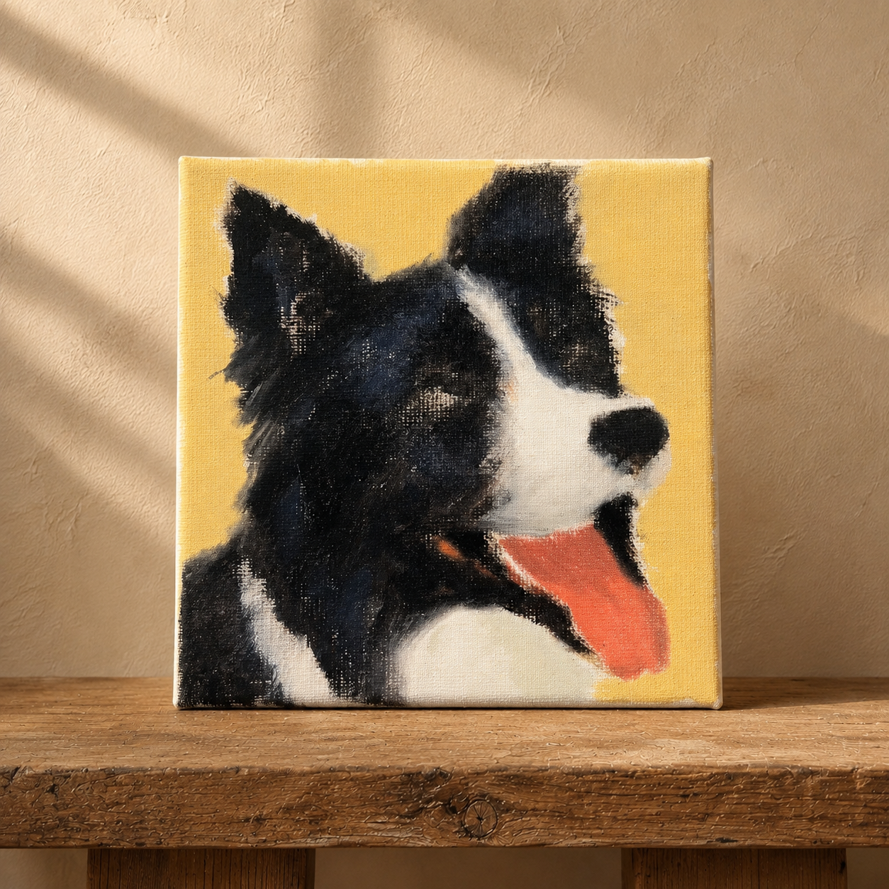 Custom mini pet oil portrait from photo — gallery image 5