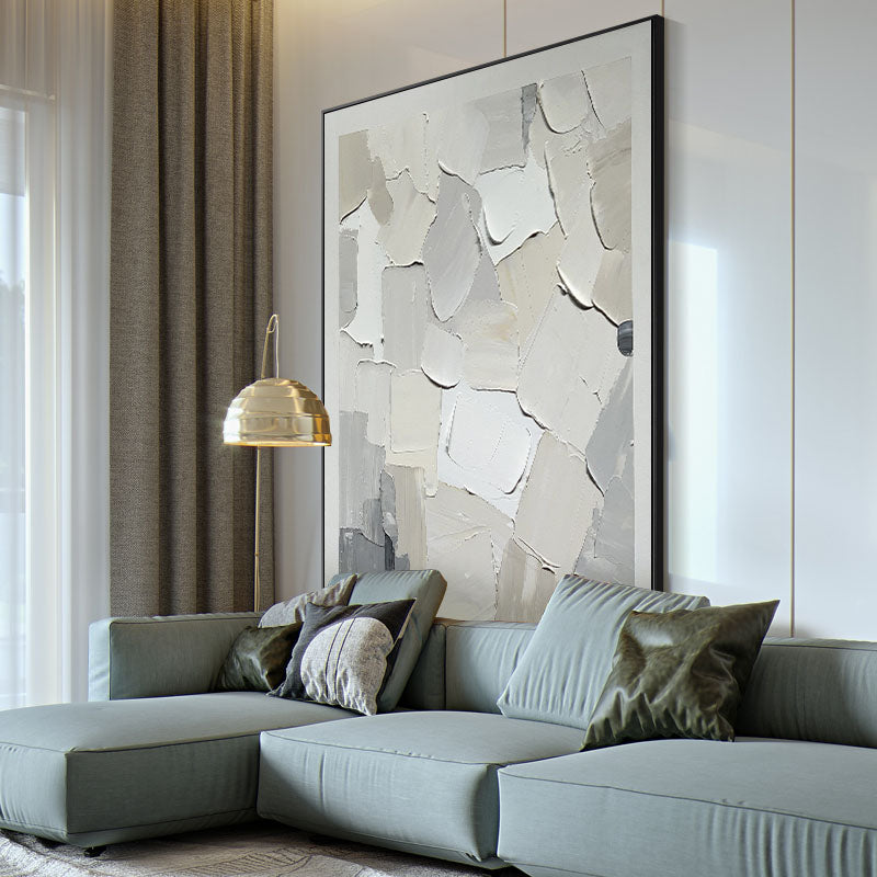 Patches of Snow Painting