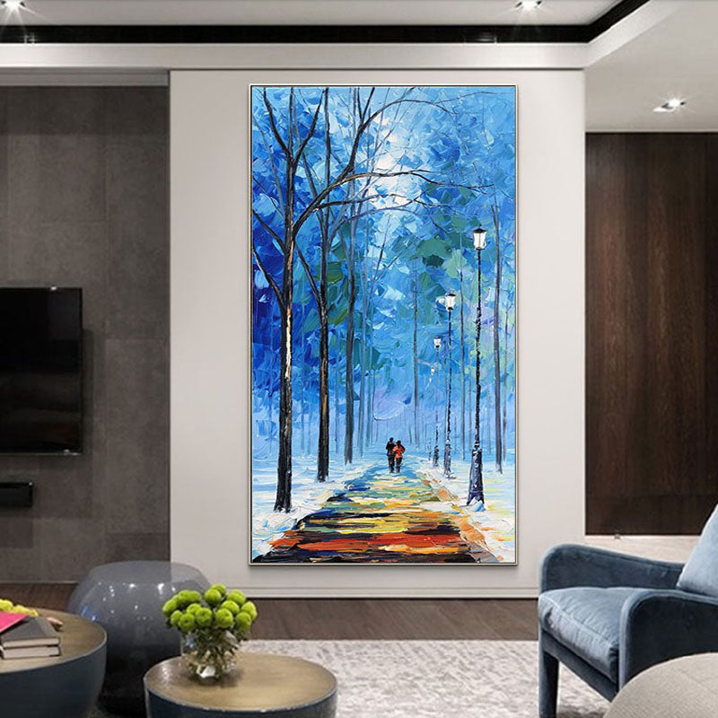 Midnight in Central Park Painting