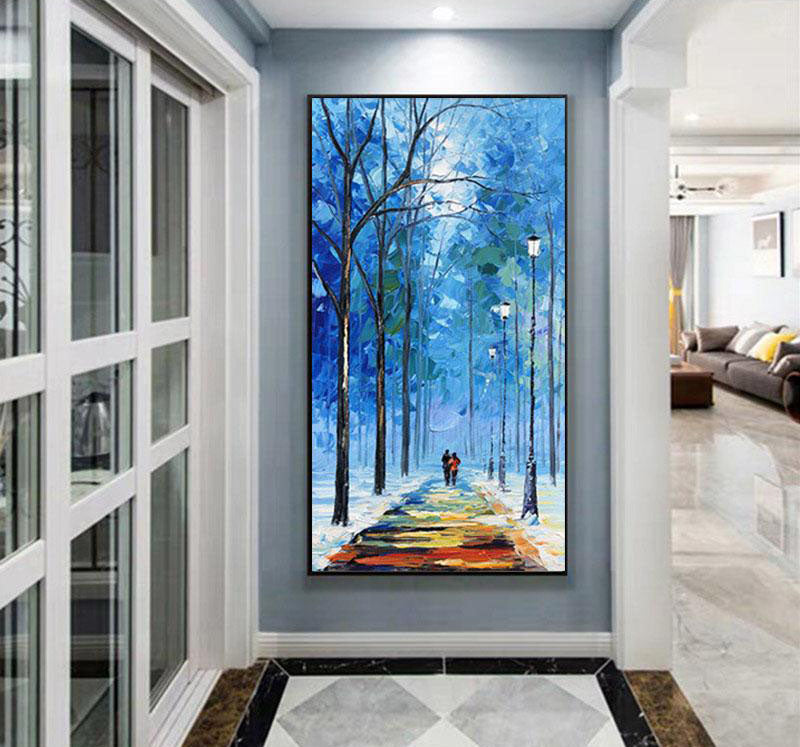 Midnight in Central Park Painting