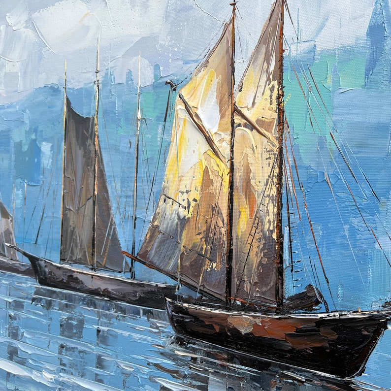 Viking Ships Painting