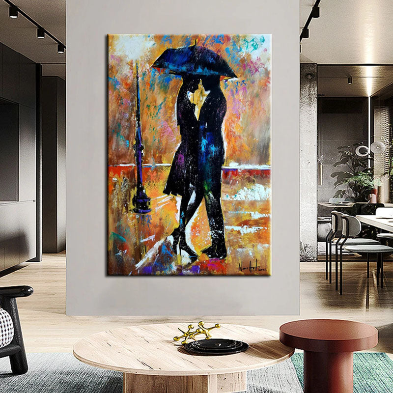 Rainy Romance Painting