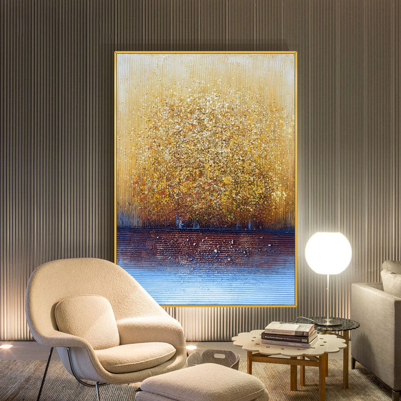 Golden Forest Painting