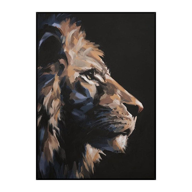 A Lion‘s Gaze Painting