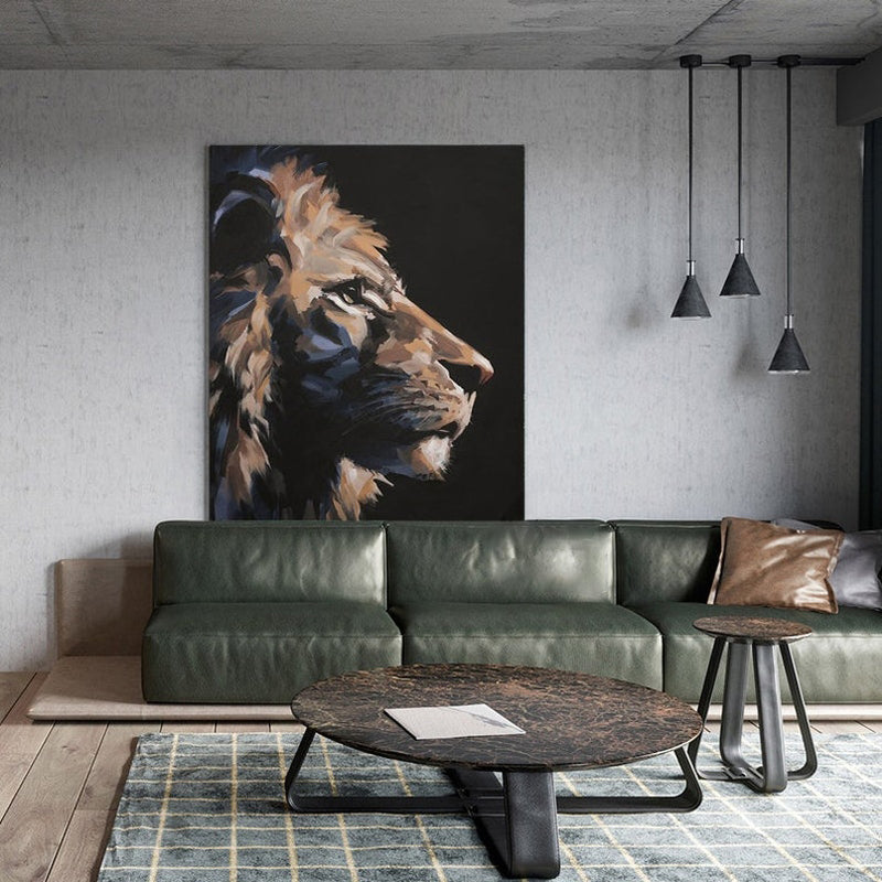 A Lion‘s Gaze Painting