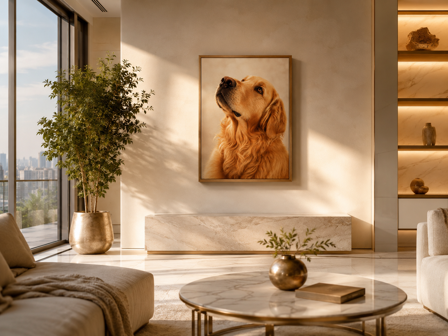 Custom Pet Portrait Print | Oil Painting Style from Photo