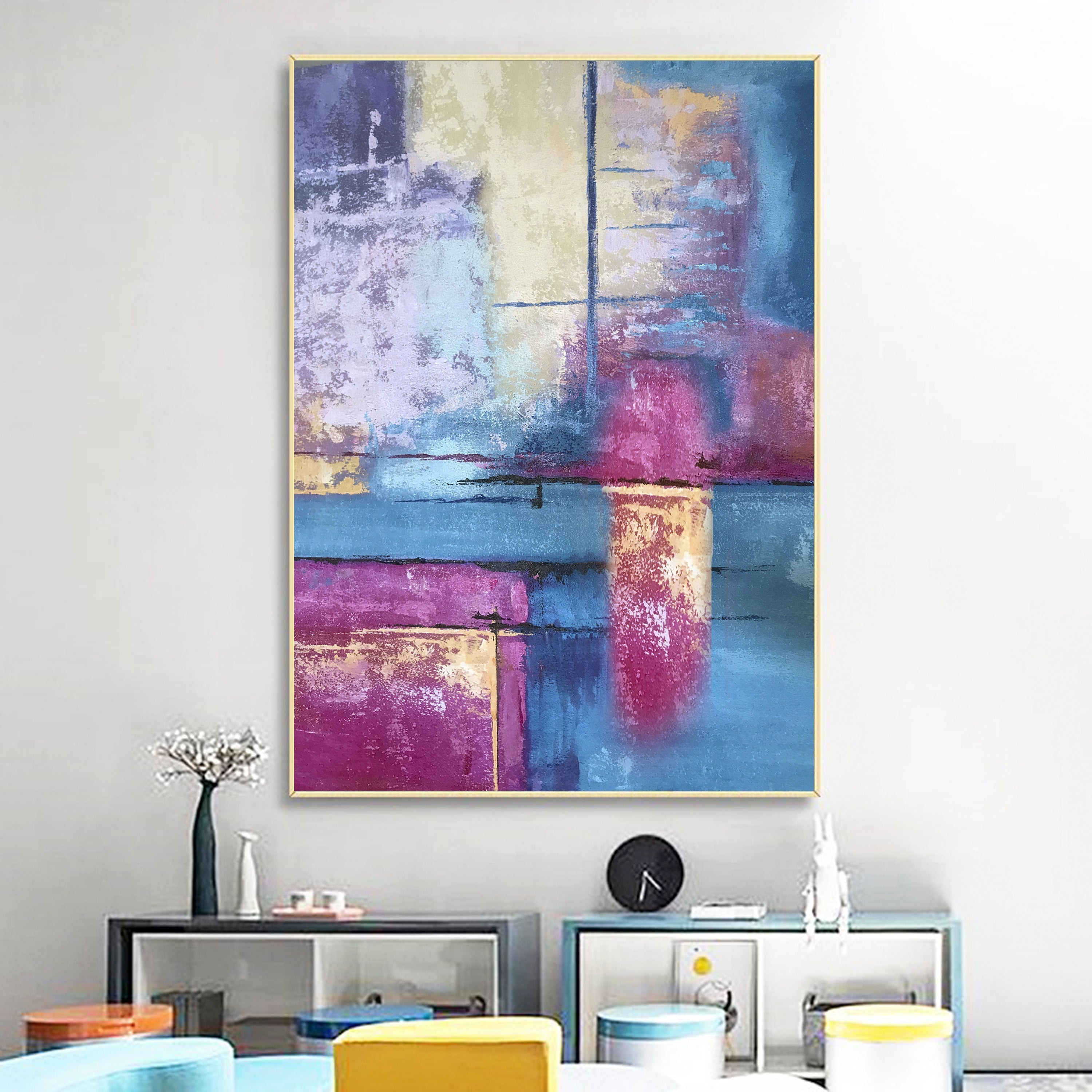 Crimson Violet Painting