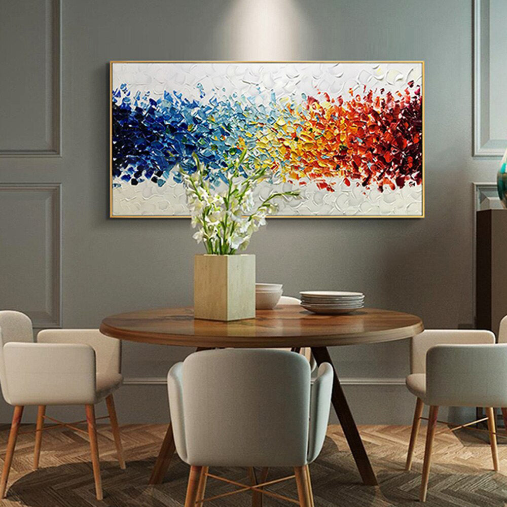 Rainbow Petals Painting