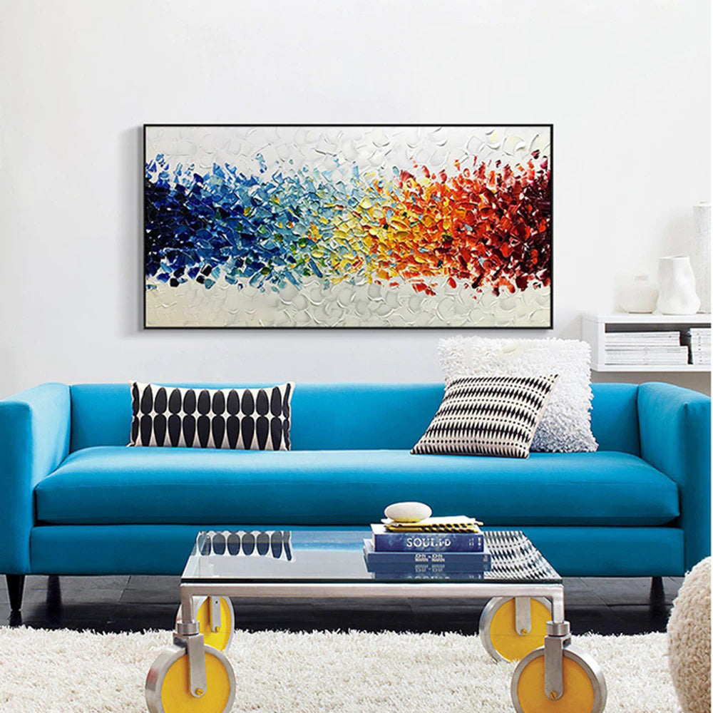 Rainbow Petals Painting