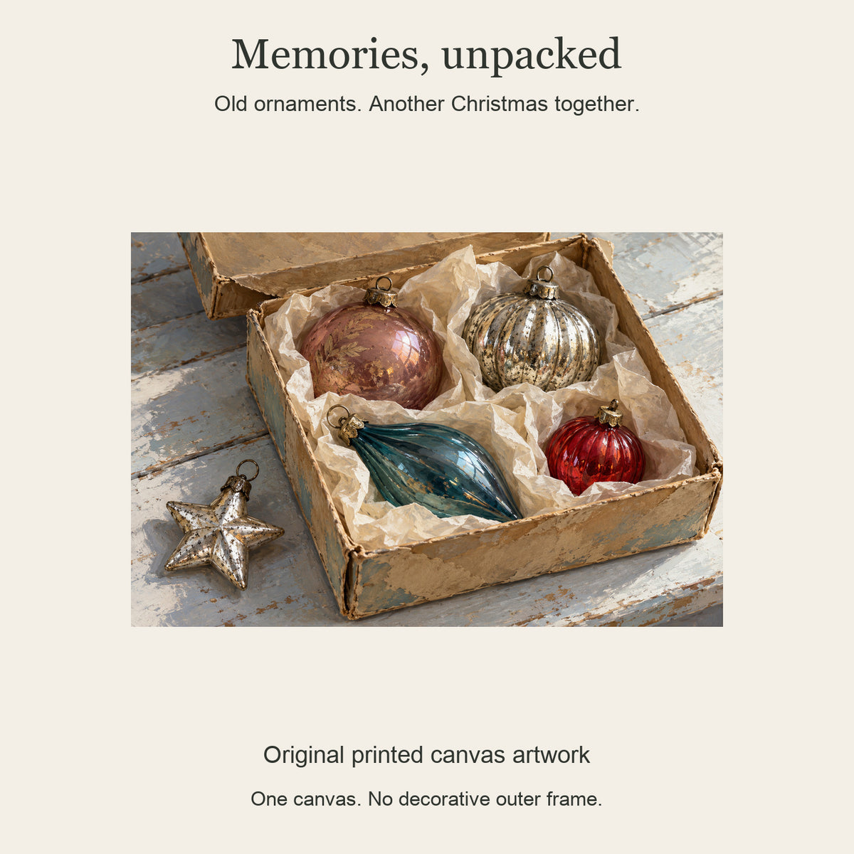 Unpacking Christmas Memories — Christmas Canvas Wall Art — Complete artwork and product story — Image 8