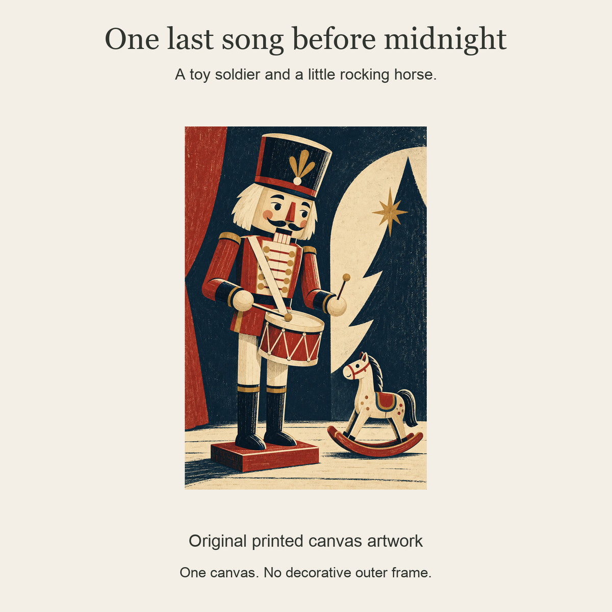 The Midnight Toy Rehearsal — Christmas Canvas Wall Art — Complete artwork and product story — Image 8