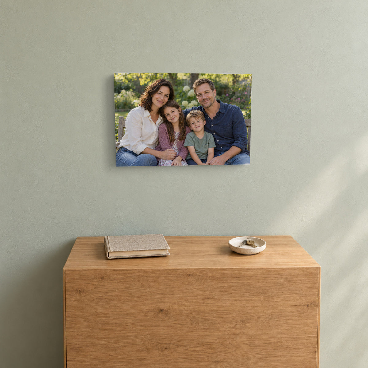 Personalized Family Photo Canvas — Your Photo, Printed in the USA — Photo canvas lifestyle example — Image 5