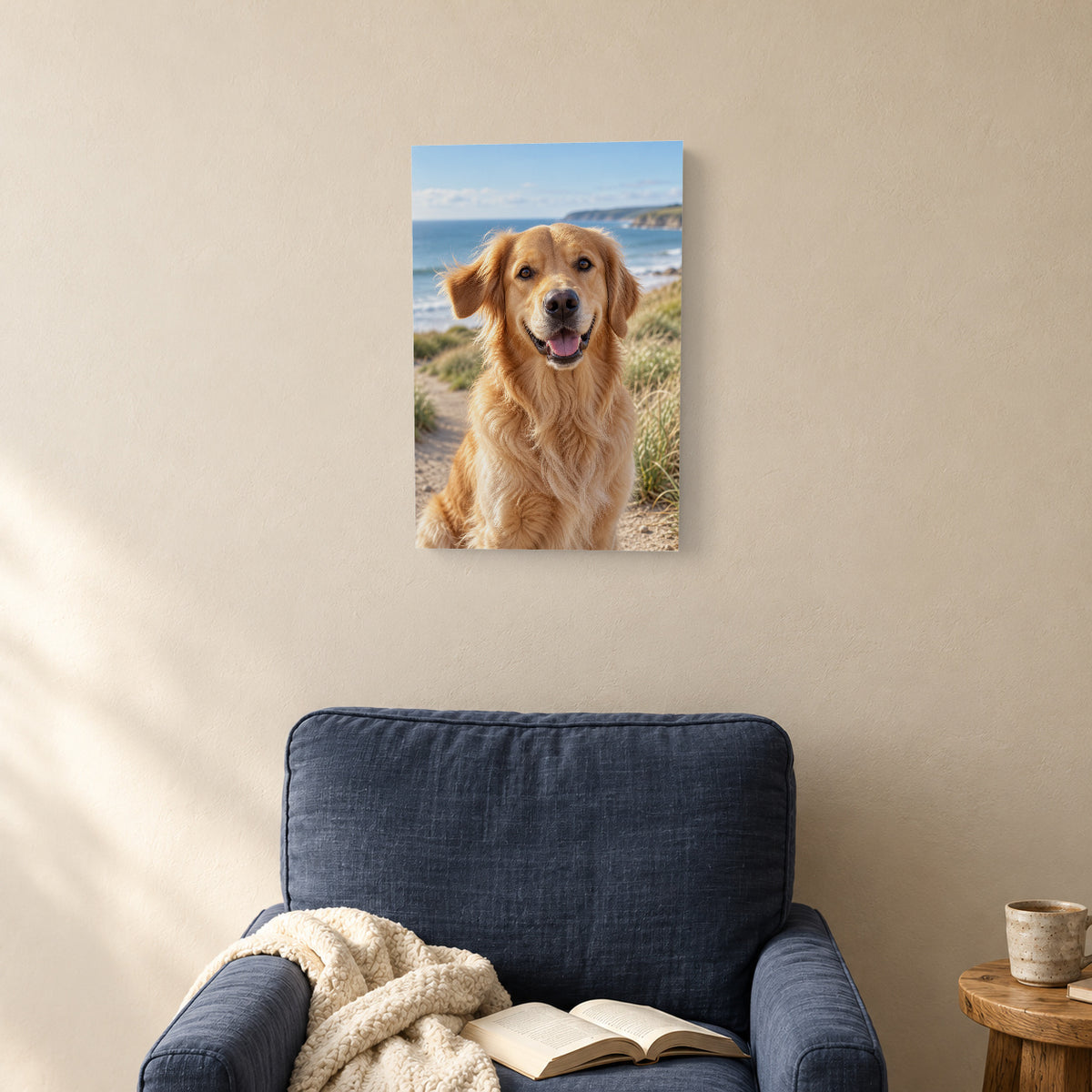 Personalized Pet Photo Canvas — Your Photo, Printed in the USA — Photo canvas lifestyle example — Image 5