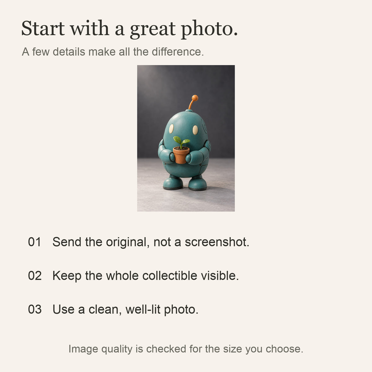 Personalized Collectible Photo Canvas — Your Photo, Printed in the USA — Original photo submission guidance — Image 9
