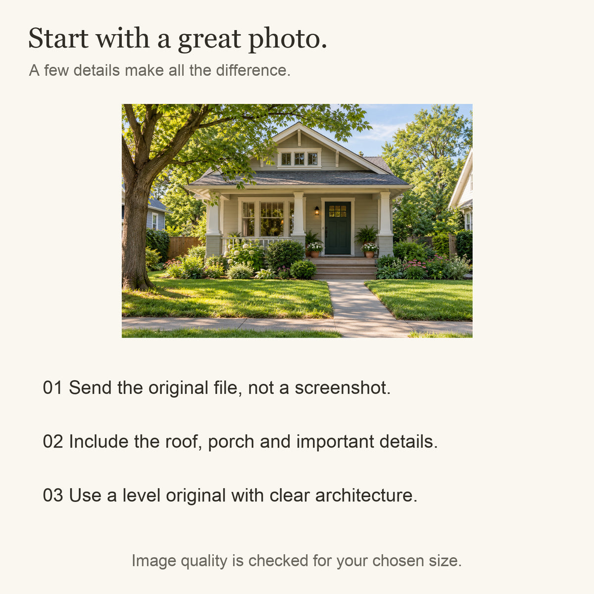 Personalized First Home & House Photo Canvas — Original photo submission guidance — Image 9