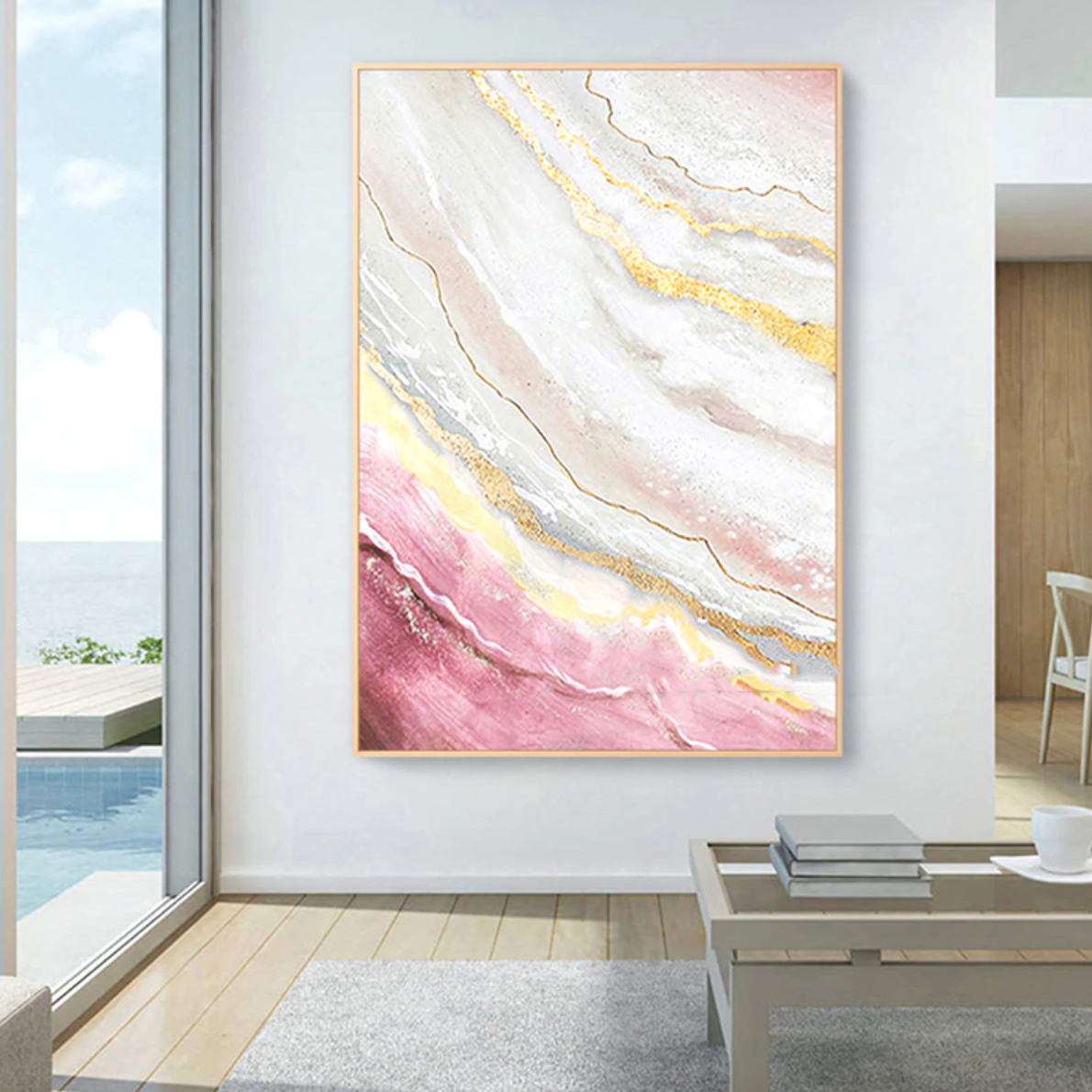 Pink Coast Painting
