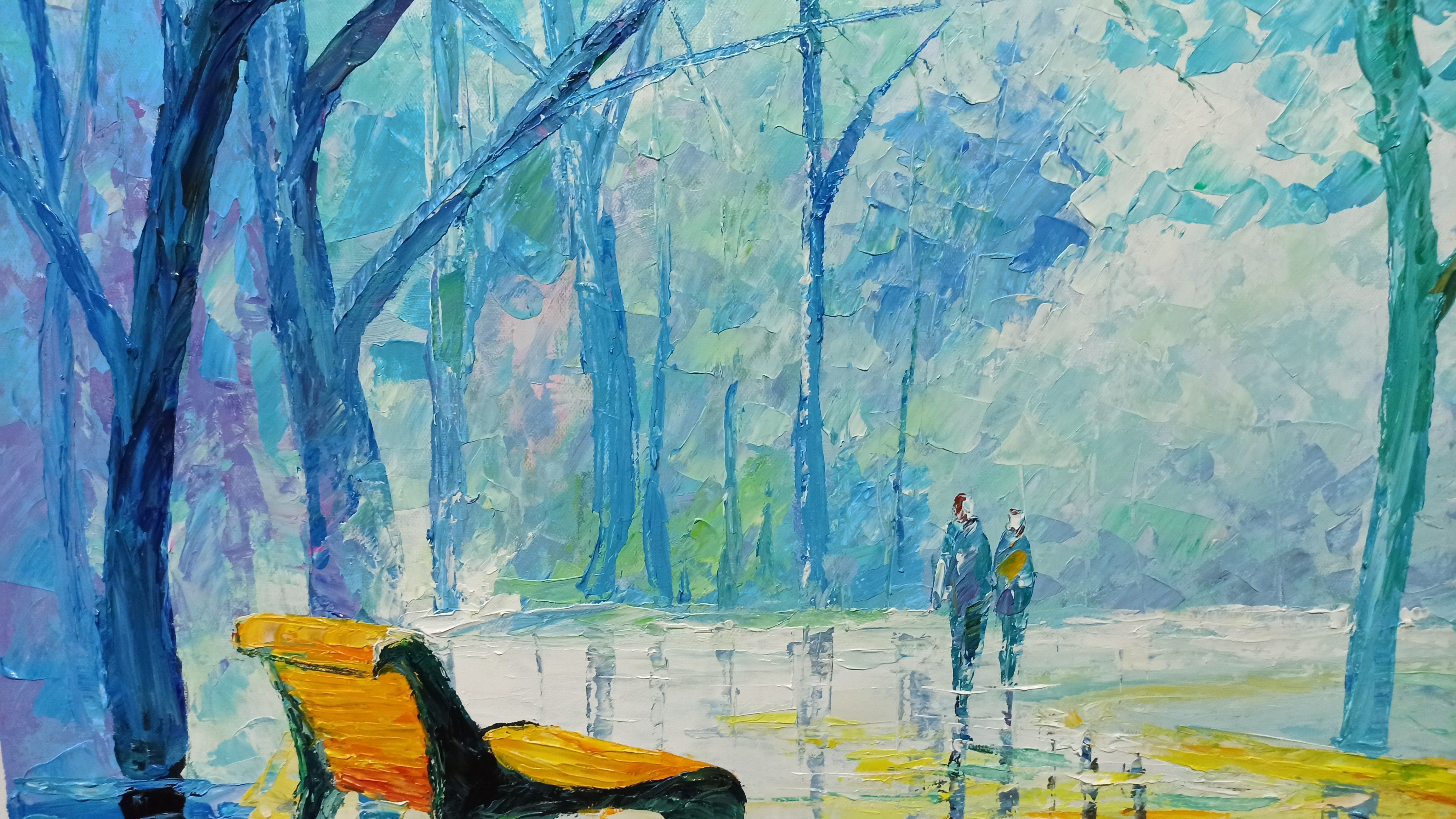 A Walk in the Park Painting