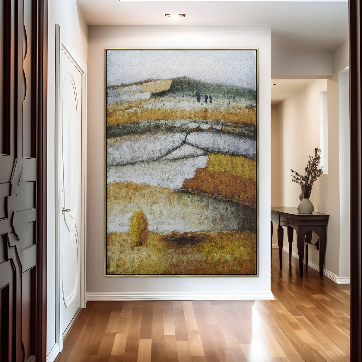 Distant Wheat Fields Painting