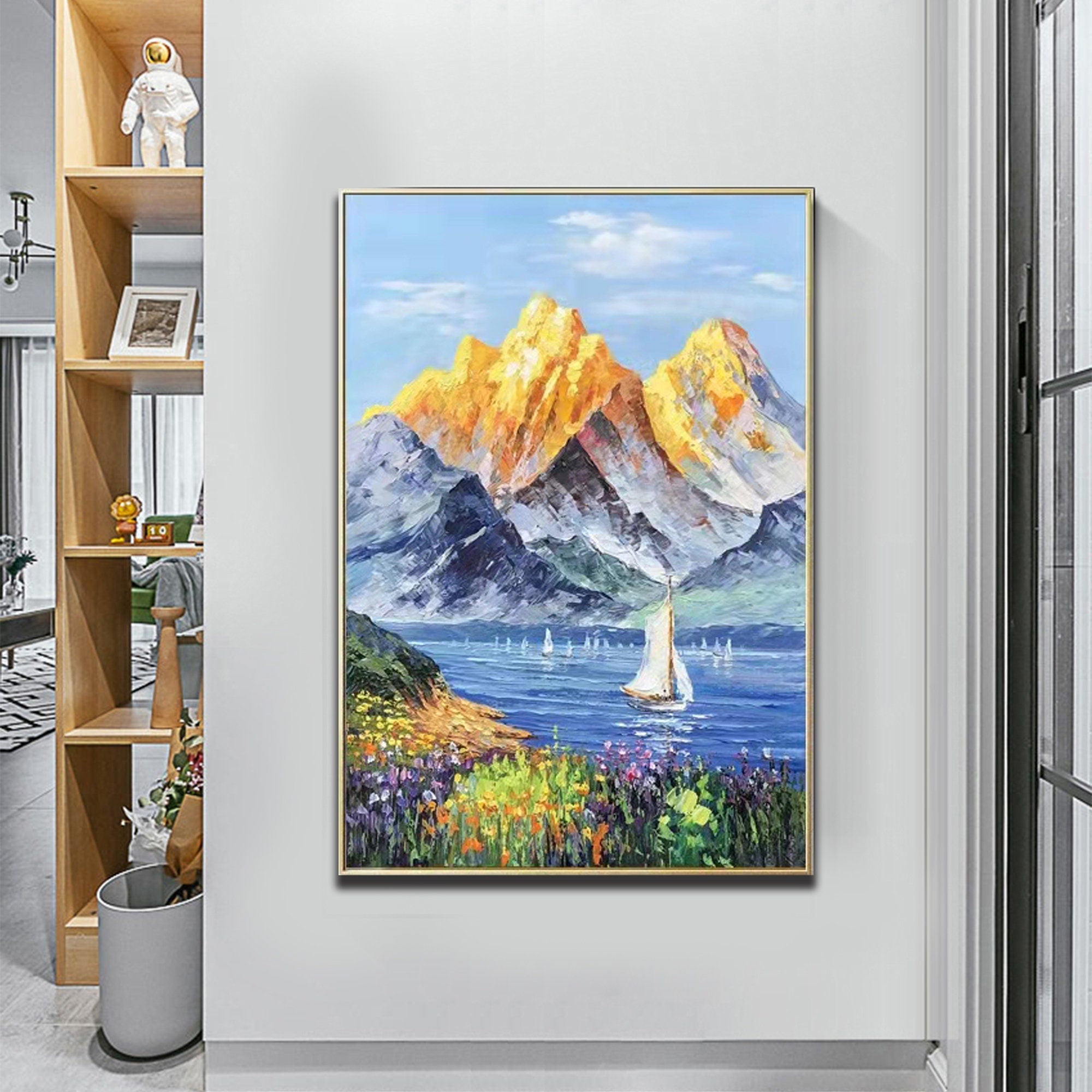 Golden Mountains Painting