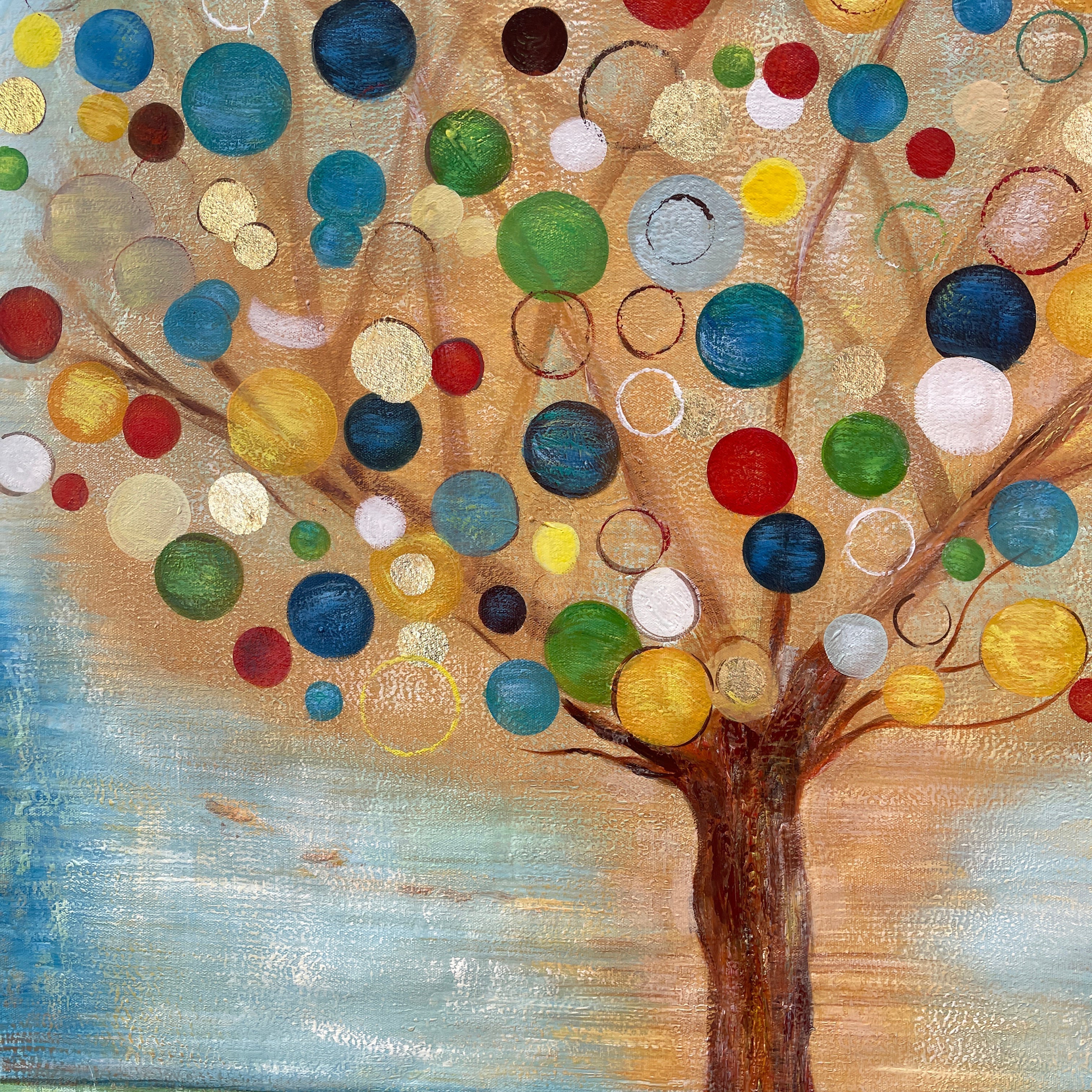 Marble Tree Painting