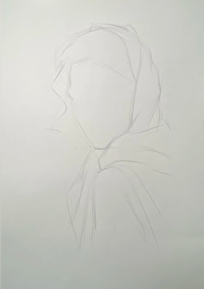 Custom realistic charcoal portrait, hand-drawn from photo — woman portrait — image 7
