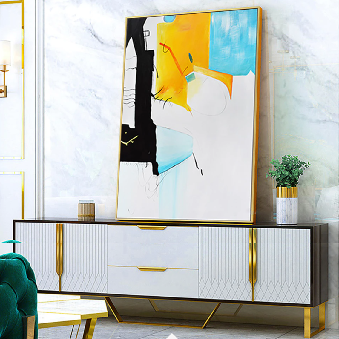 A Sunny Day at the Beach Painting