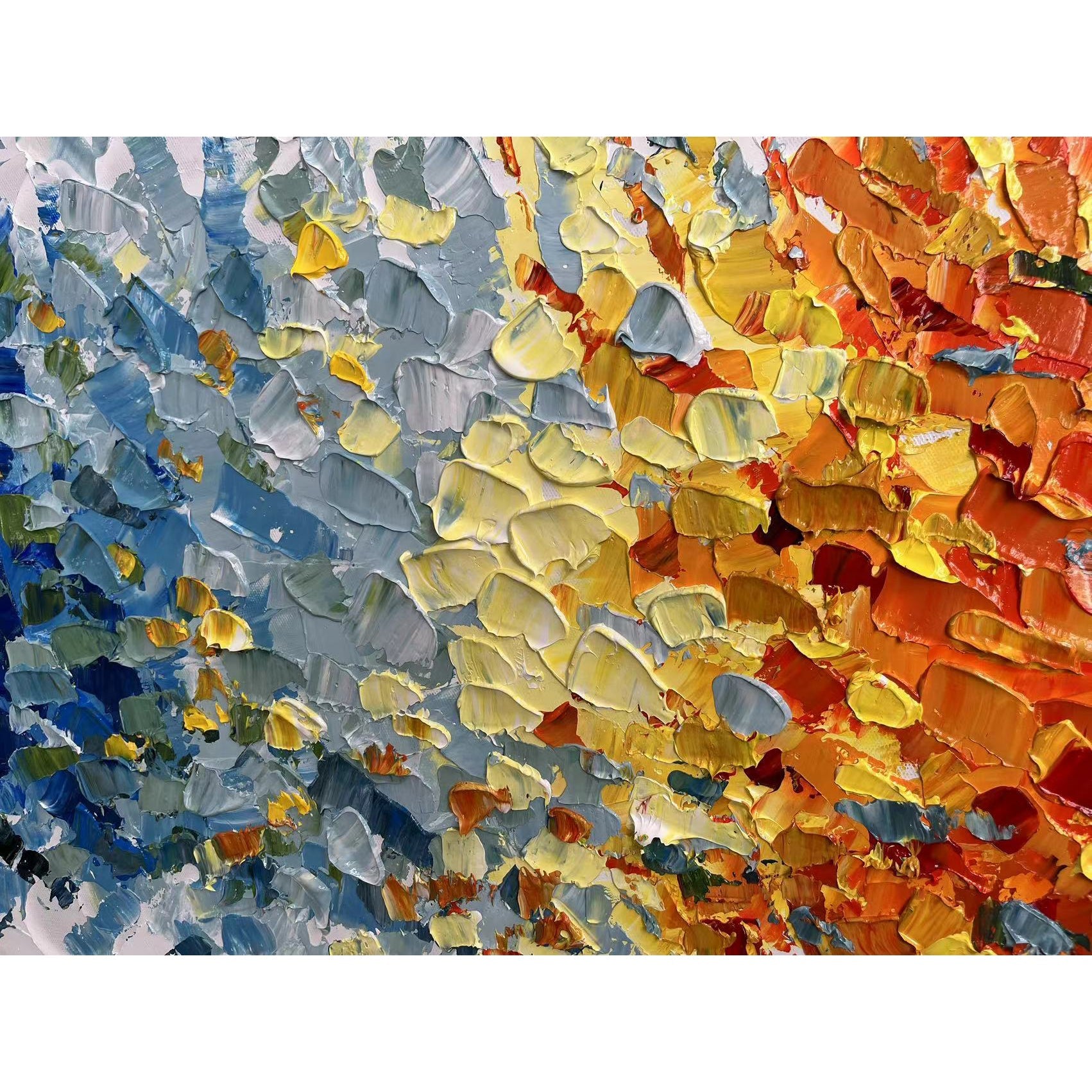 Rainbow Petals Painting